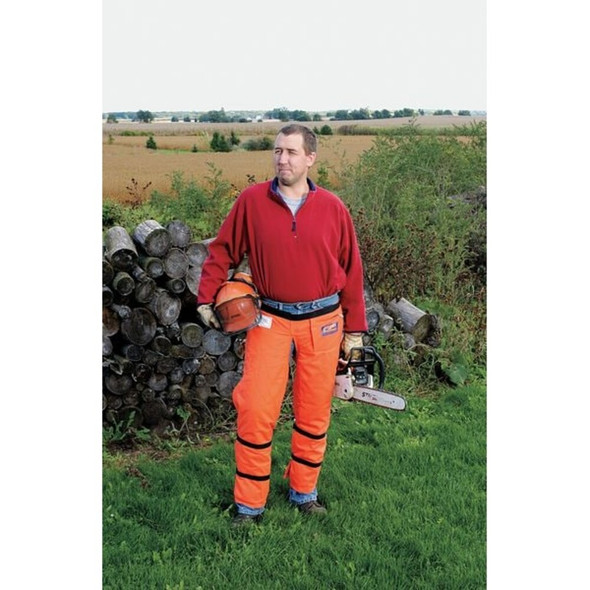 Deltaplus Chainsaw Chaps, Orange, Nylon, 36 in Length WELJE91236