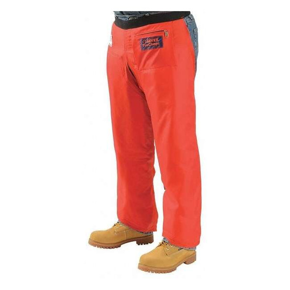 Deltaplus Chainsaw Chaps, Orange, Nylon, 33 in Length WELJE90233
