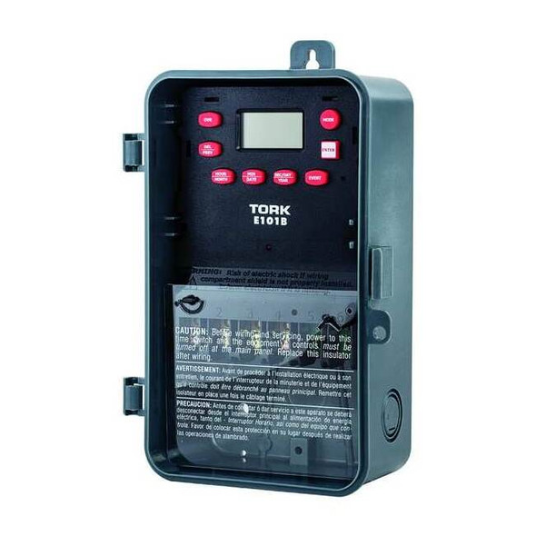 Nsi Tork Electronic Timer, Gray, Polycarbonate EW101B