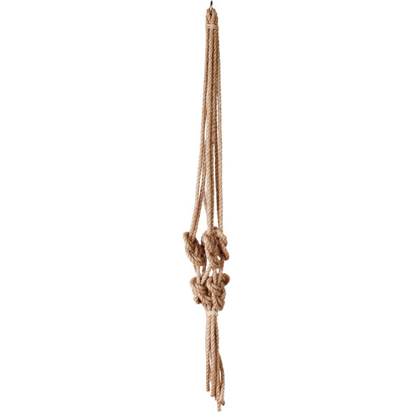 Primitive Planters 36 In. Knotted Rope Hanger 1432