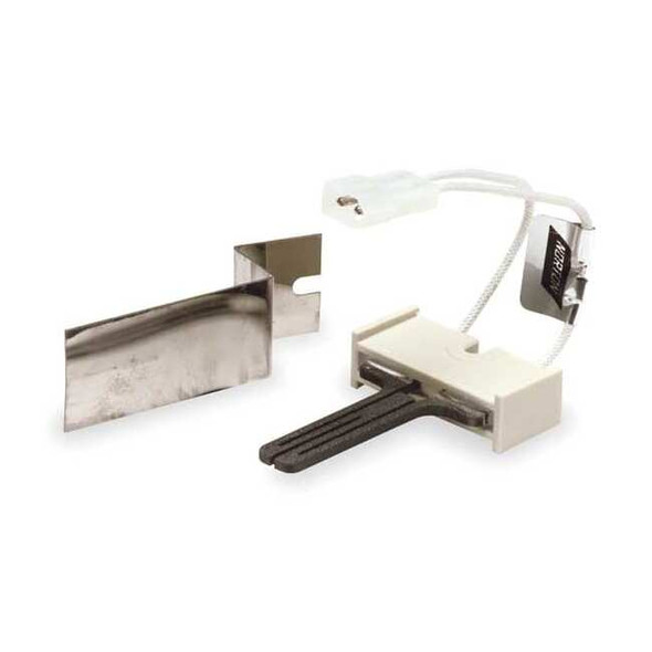 Hot Surface Igniter, LP/NG, 120, 4 1/2 in L., Silicon Carbide, Mounting Adapter