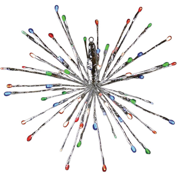 Holiday Bright Lights 16 In. Multi LED with Silver Wrap Radiant Blast Light
