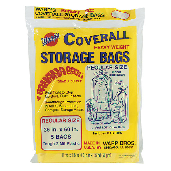 Warp's Coverall 36 In. x 60 In. Heavyweight Storage Bag (5-Count) CBR-36