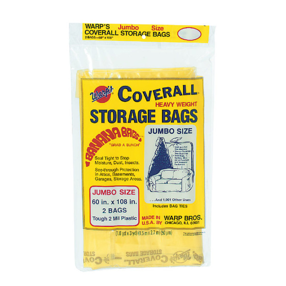 Warp's Coverall 60 In. x 108 In. Heavyweight Storage Bag (2-Count) CBR-60