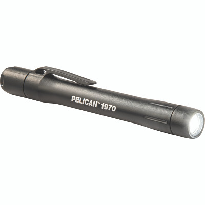 1970 LED Flashlight, 2-AAA Batteries, 139 lm, Black