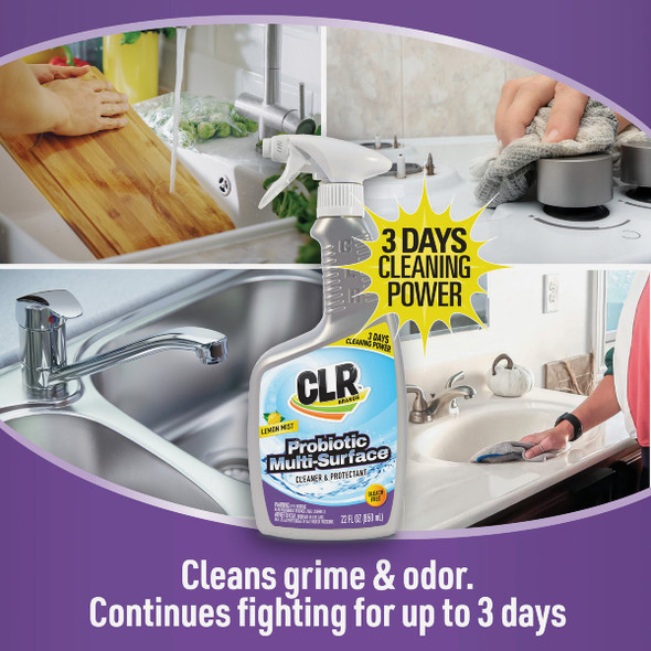 CLR 22 Oz. Lemon Mist Probiotic Multi-Surface Cleaner AC22-LM 627055