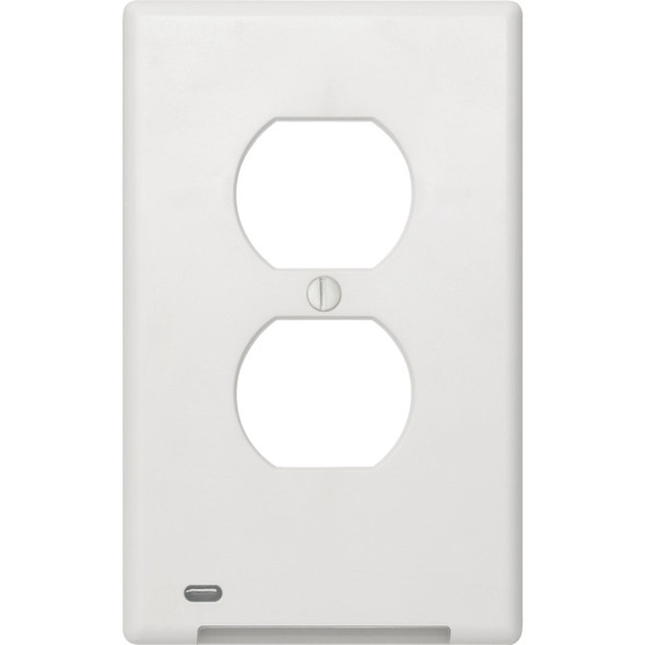 Westek LumiCover 1-Gang Plastic Nightlight Outlet Wall Plate, White LCF-CDO-W