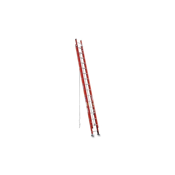 D-Rung Extension Ladder, IA, D6232-2, 32 ft L,  19 in W,  300 lb Load Capacity, Fiberglass