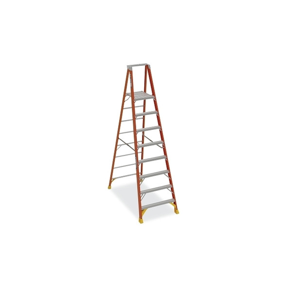 Platform Ladder, IA, P6208, 8 ft L, 33.96 in W, 14 ft Reach, 300 lb Load Capacity
