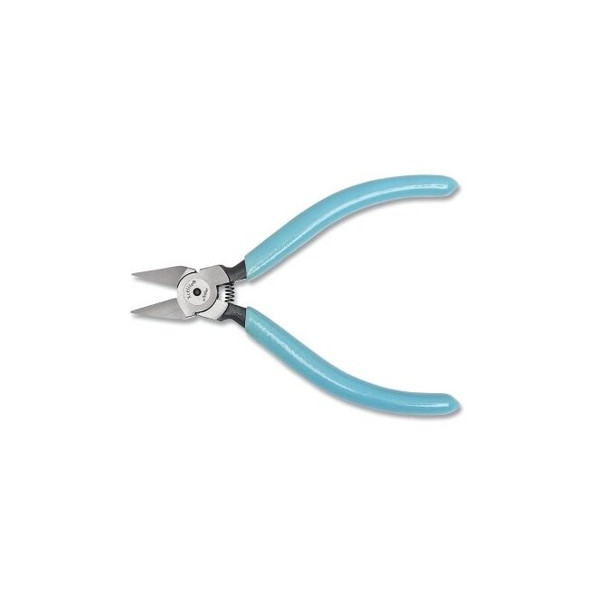 Shear Cutting Plier, 5 in, Diagonal, Tapered Relieved Head, Flush
