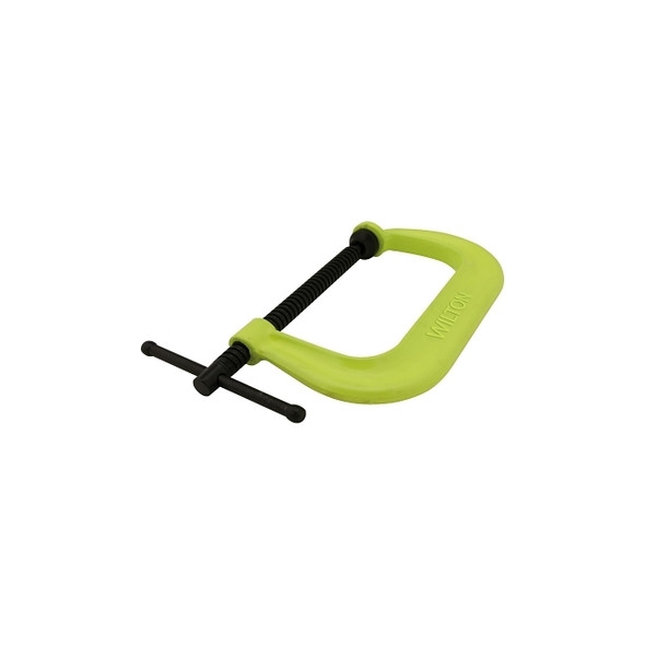 400 SF Hi-Visibility Safety C-Clamps, Sliding Pin, 5 in Throat Depth