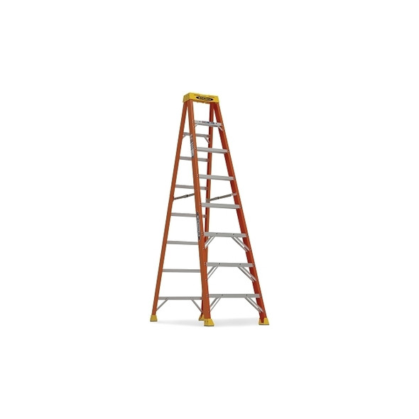 Fiberglass Stepladder, IA, 6108, 8 ft L, 25 in W, 300 lb Load Capacity