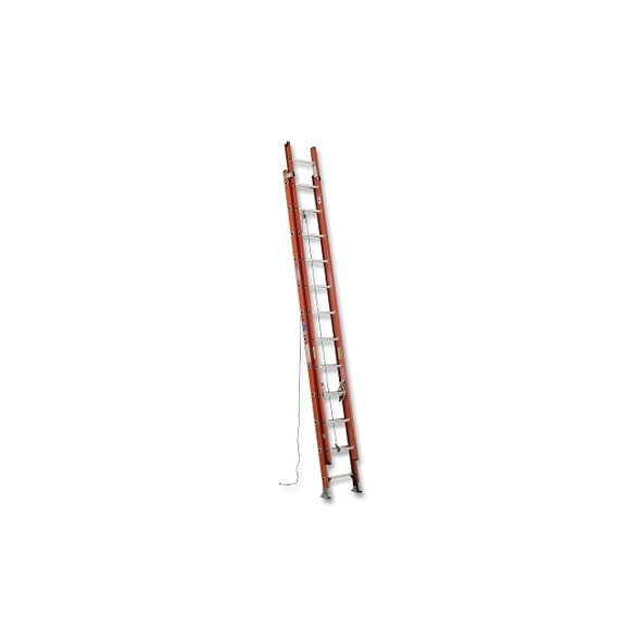 D-Rung Extension Ladder, IA, D6224-2, 24 ft L,  19 in W,  300 lb Load Capacity, Fiberglass