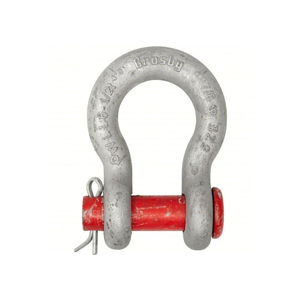 Crosby Anchor Shackle,3,000 lb,Carbon Steel 1018071
