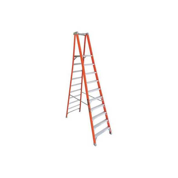 Louisville 11 ft 11 in Fiberglass Platform Stepladder, 300 lb Capacity FXP1710