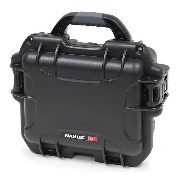 Nanuk Cases Black Protective Case, 12-1/2"L x 10.1"W x 6"D 905S-000BK-0A0