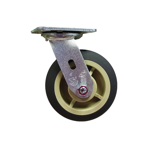 Royal Basket Trucks Swivel Caster,6 In. Polyurethane G06-GRX-CRB-SUN