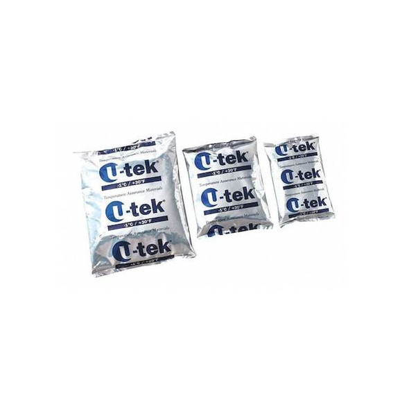 Freezer Pack, 6 1/2 in L, 6 1/2 in W, 0.9 in H, 16 oz Weight, 16 PK