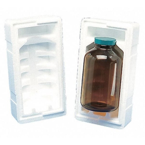 Shipper Bottle, 10.5 in Length, 5.5 in Width, 5 1-2 in Height, White, 45 PK  393 UPS