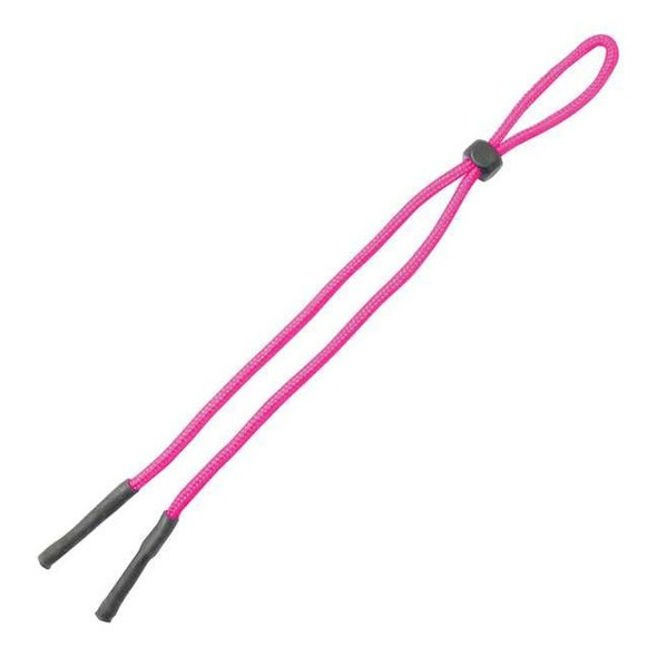 Eyewear Retainer, High-Visibility Pink, 22 in Length, Nylon, Slip-On Attachment