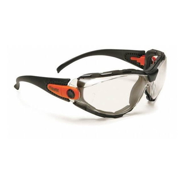 Go-Specs, Safety Glasses, Anti-Fog, Black Lens, Black Frame, Full-Frame
