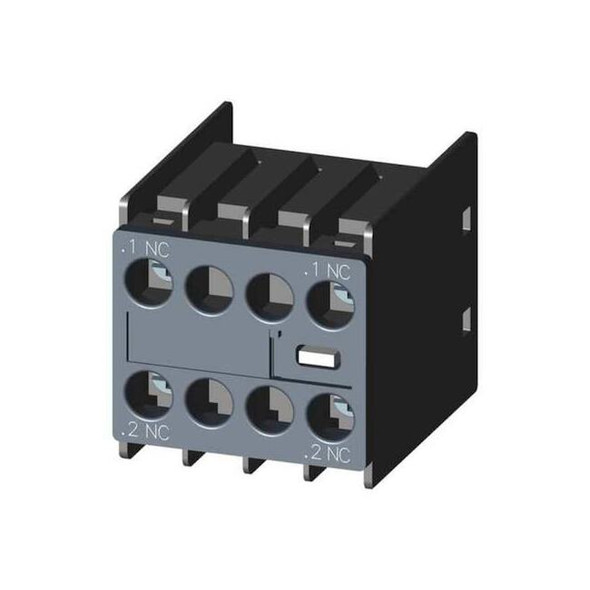 Siemens Auxiliary Contact Block,3-60VUC 3RH29111NF02
