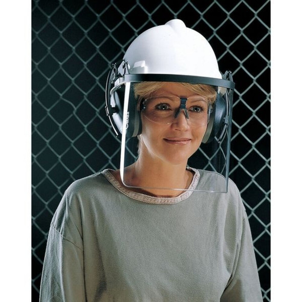 Faceshield Screen Visor, Black Visor, Nylon Mesh, Uncoated Lens, Black  NV-70