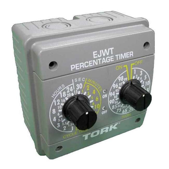 Nsi Tork ElectromechanCycleTimer,24hr,Gray,Metal EJWT