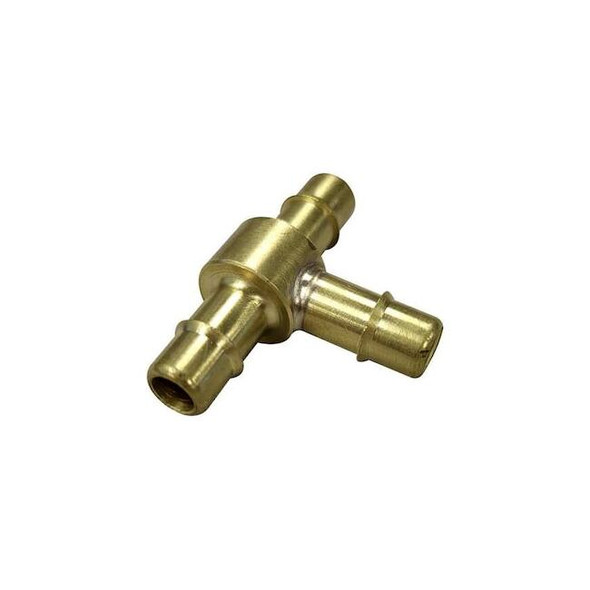 Mem-Co Tee, Brass, Barbed5/32in, 5/32in, 5/32in T4