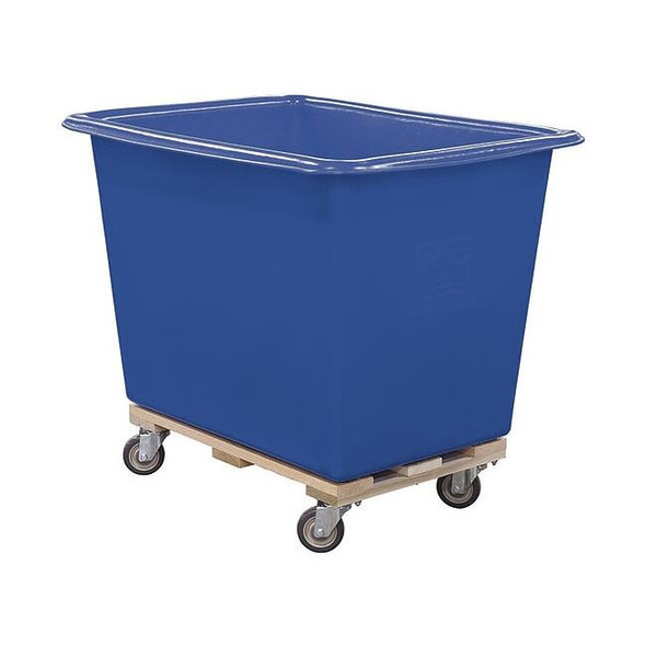 Royal Basket Trucks Cube Truck,7/16 cu. yd.,600 lb. Cap,Blue G10-BLX-PTA-4UNN