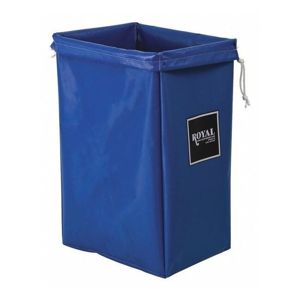 Royal Basket Trucks Open Top, Vinyl, Hamper Bag, Blue G00-BBX-HBN
