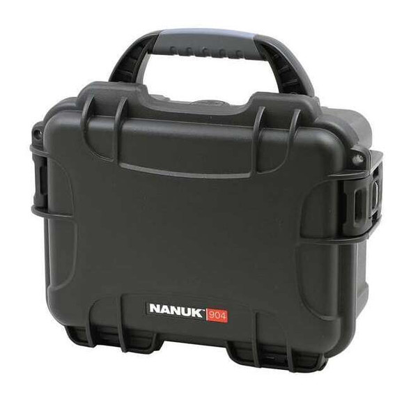 Nanuk Cases Black Protective Case, 10.2"L x 7.9"W x 4-1/2"D 904S-000BK-0A0