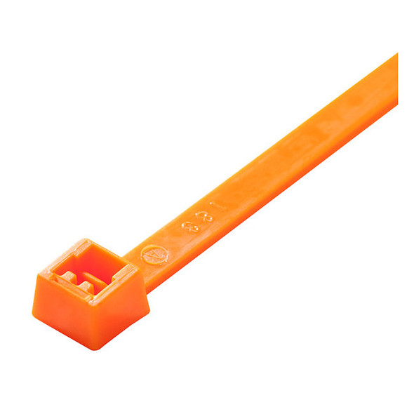 ACT Standard Cable Ties, 14", Orange Nylon, 100/Pkg (AL-14-50-14-C)