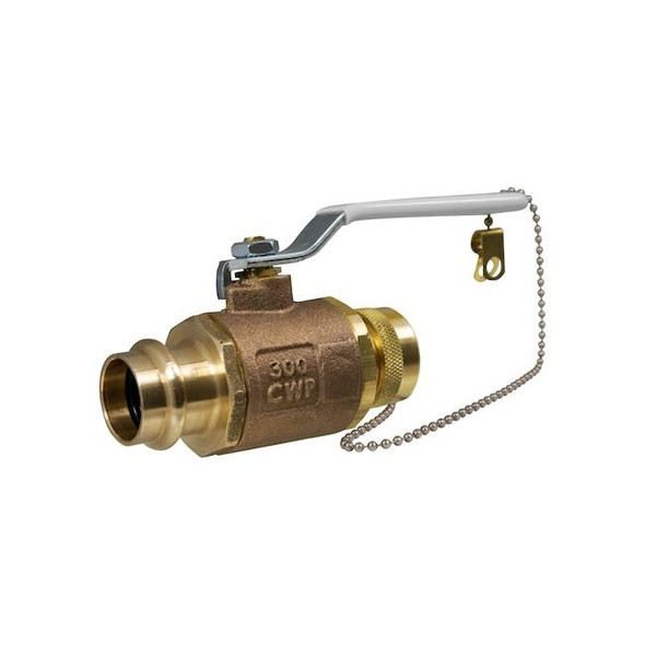 Apollo Valves Manual 2-Way Ball Valve,Press,Bronze 77WLF104HCA