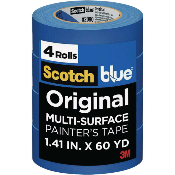 3M Scotch Blue 1.41 In. x 60 Yd. Original Painter's Tape (4-Pack) 2090-36EP4