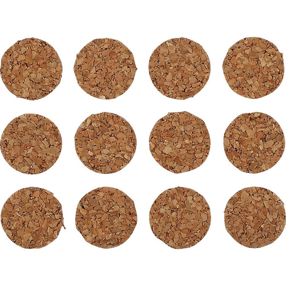 Super Sliders 1-2 In. Bumpers Round Cork Furniture Pads (24-Piece) 4216426SL 244611