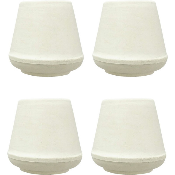 Super Sliders 3-4 In. White Rubber Furniture Leg Tip (4-Pack) 4264426SL 251412