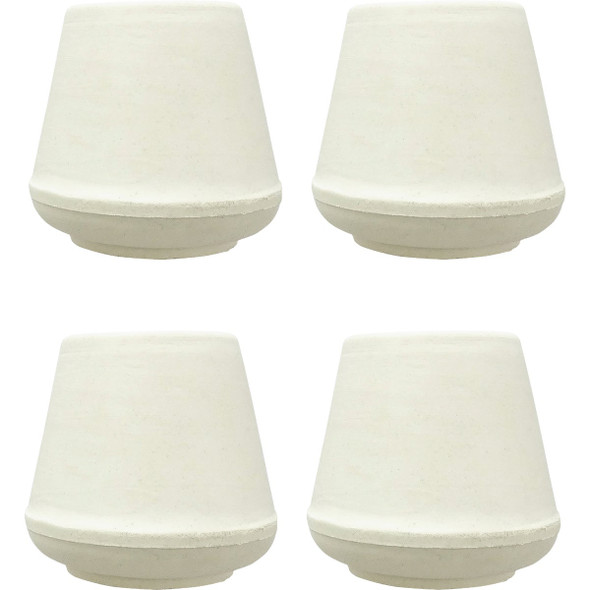 Super Sliders 3-4 In. White Rubber Furniture Leg Tip (4-Pack) 4264426SL 251412