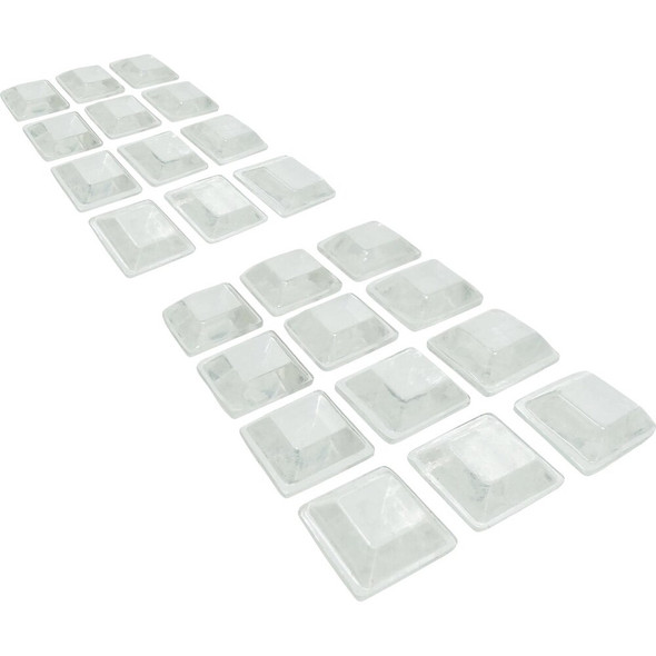 Super Sliders Gorilla Glue 3-4 In. Square Clear Furniture Wall Bumpers (24-Pack) 4218924BG 257977