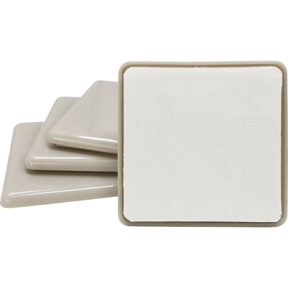 Super Sliders 2-1-2 In. Beige Square Hard Furniture Sliders (4-Pack) 4701226SL 240427