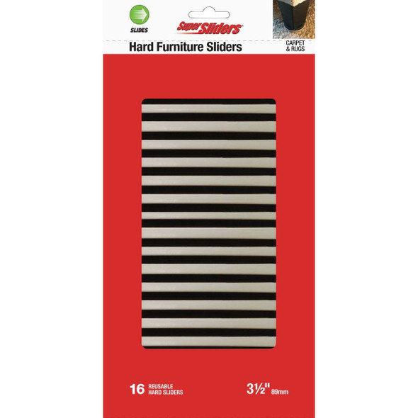 Super Sliders 3-1/2 In. Hard Plastic Furniture Gliders (16-Pack) 4743626SL