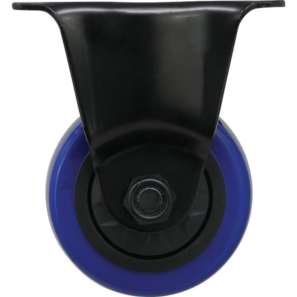 Shepherd Hardware 3 In. Blue Diamond TPU Rigid Plate Caster 3659