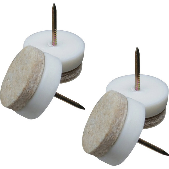 Super Sliders 1-1-8 In. Nail-On Felt Furniture Glides (4-Pack) 4263626SL 235103