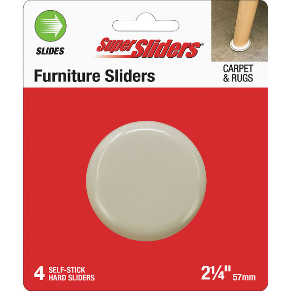 Super Sliders 2 In. Hard Plastic Furntiure Glides (4-Pack) 4602026SL