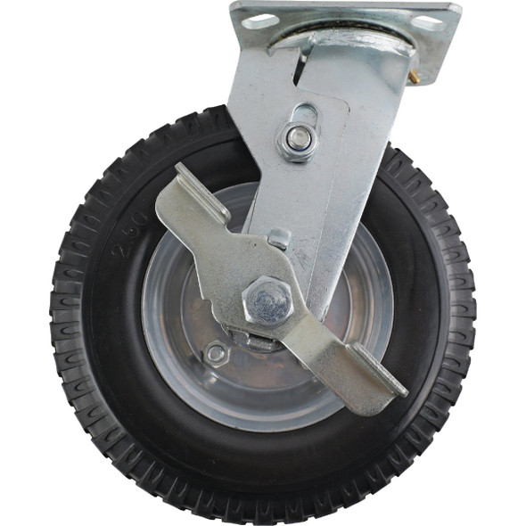 Shepherd Hardware 8 In. Swivel Plate Caster with Side Brake 3417