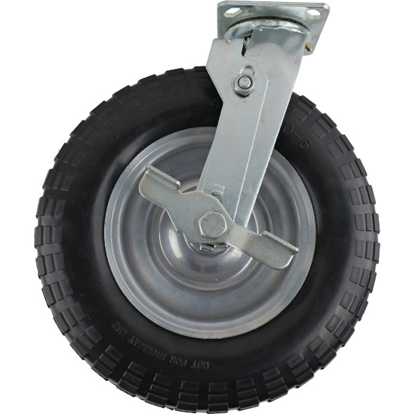 Shepherd Hardware 12 In. Swivel Plate Caster with Side Brake 3413
