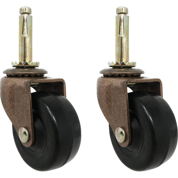 Super Sliders 2 In. Rubber Stem Caster (2-Pack) 4263226SL