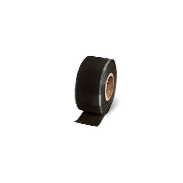 Rescue Tape Repair Tape, Silicone, Black, 4 yd L, 1 in W RT12012BBL