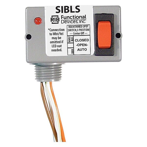 Functional Devices-Rib Prewired Rocker Switch LED,SPDT,5A at 30VDC SIBLS