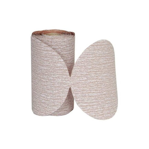 Norton Abrasives PSA Paper Disc Roll,3in.dia,320 Grit,Brn 66261136369 Pack of 4